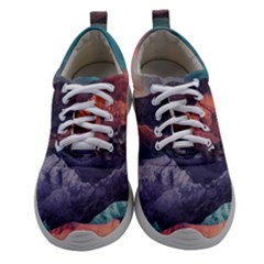 Adventure Psychedelic Mountain Women Athletic Shoes by uniart180623