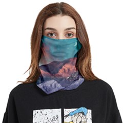 Adventure Psychedelic Mountain Face Covering Bandana (two Sides) by uniart180623