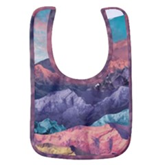 Adventure Psychedelic Mountain Baby Bib by uniart180623