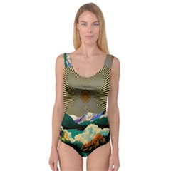 Surreal Art Psychadelic Mountain Princess Tank Leotard  by uniart180623