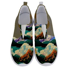 Surreal Art Psychadelic Mountain No Lace Lightweight Shoes by uniart180623