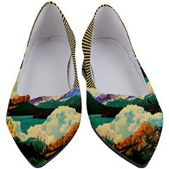 Surreal Art Psychadelic Mountain Women s Block Heels  by uniart180623