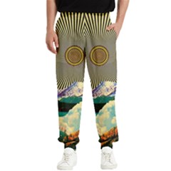 Surreal Art Psychadelic Mountain Men s Elastic Waist Pants by uniart180623