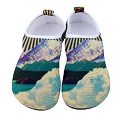 Surreal Art Psychadelic Mountain Men s Sock-style Water Shoes by uniart180623