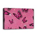 Pink Glitter Butterfly Deluxe Canvas 18  x 12  (Stretched) View1