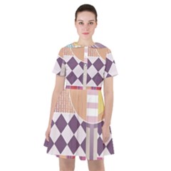 Abstract Shapes Colors Gradient Sailor Dress by pakminggu