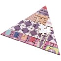 Abstract Shapes Colors Gradient Wooden Puzzle Triangle View2