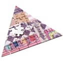 Abstract Shapes Colors Gradient Wooden Puzzle Triangle View3