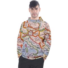 Vintage World Map Europe Globe Country State Men s Pullover Hoodie by Grandong