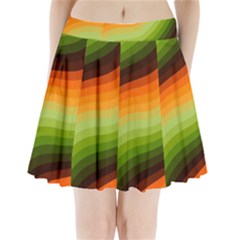 Swirl Abstract Twirl Wavy Wave Pattern Pleated Mini Skirt by pakminggu