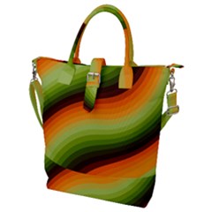 Swirl Abstract Twirl Wavy Wave Pattern Buckle Top Tote Bag