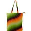 Swirl Abstract Twirl Wavy Wave Pattern Double Zip Up Tote Bag View1