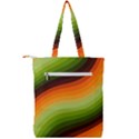 Swirl Abstract Twirl Wavy Wave Pattern Double Zip Up Tote Bag View2