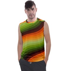 Swirl Abstract Twirl Wavy Wave Pattern Men s Regular Tank Top