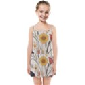 Woman Flower Pattern Kids  Summer Sun Dress View1