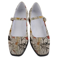 Woman Flower Pattern Women s Mary Jane Shoes by pakminggu