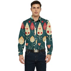 Christmas Tree Pattern Men s Long Sleeve  Shirt by pakminggu