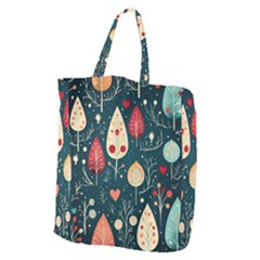 Christmas Tree Pattern Giant Grocery Tote by pakminggu