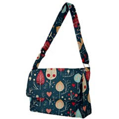 Christmas Tree Pattern Full Print Messenger Bag (l) by pakminggu