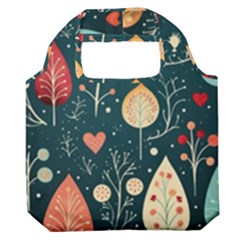 Christmas Tree Pattern Premium Foldable Grocery Recycle Bag by pakminggu