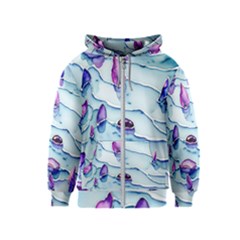 Water Tide Gemstone Kids  Zipper Hoodie by pakminggu