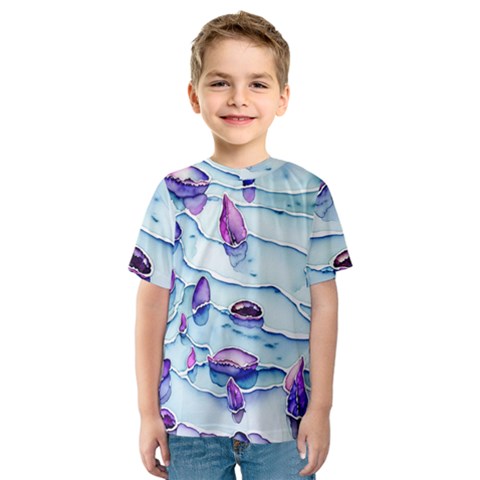 Water Tide Gemstone Kids  Sport Mesh T-shirt by pakminggu