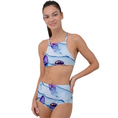 Water Tide Gemstone Halter Tankini Set by pakminggu