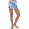 Water Tide Gemstone Kids  Lightweight Velour Yoga Shorts View1