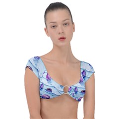 Water Tide Gemstone Cap Sleeve Ring Bikini Top by pakminggu