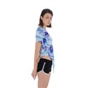 Water Tide Gemstone Asymmetrical Short Sleeve Sports T-Shirt View3