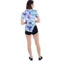 Water Tide Gemstone Asymmetrical Short Sleeve Sports T-Shirt View4