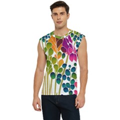 Plants Leaves Colorful Men s Raglan Cap Sleeve T-shirt by pakminggu