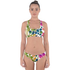 Plants Leaves Colorful Cross Back Hipster Bikini Set by pakminggu