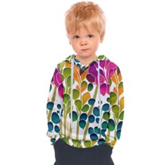 Plants Leaves Colorful Kids  Overhead Hoodie by pakminggu