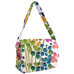 Plants Leaves Colorful Courier Bag by pakminggu