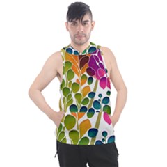 Plants Leaves Colorful Men s Sleeveless Hoodie by pakminggu