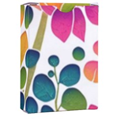 Plants Leaves Colorful Playing Cards Single Design (rectangle) With Custom Box by pakminggu