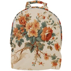 Flowers Leaves Swirl Plant Mini Full Print Backpack