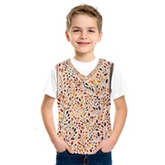 Autumn Leaves Pattern Kids  Basketball Tank Top by pakminggu