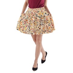 Autumn Leaves Pattern A-line Pocket Skirt by pakminggu