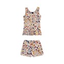 Autumn Leaves Pattern Kids  Boyleg Swimsuit View2