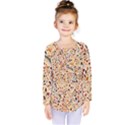 Autumn Leaves Pattern Kids  Long Sleeve T-Shirt View1