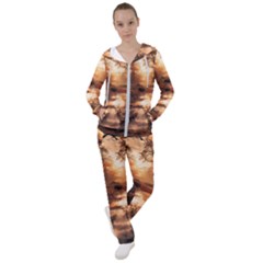 Trees Sunset Mist Women s Tracksuit by pakminggu