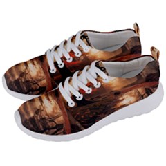 Trees Sunset Mist Men s Lightweight Sports Shoes by pakminggu