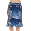 Christmas Night Winter Short Mermaid Skirt View1