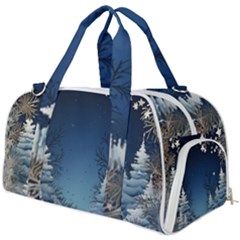 Christmas Night Winter Burner Gym Duffel Bag by pakminggu