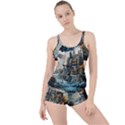 Castle Storm Sea Boyleg Tankini Set  View1