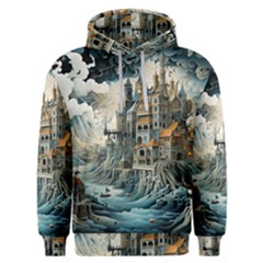 Castle Storm Sea Men s Overhead Hoodie by pakminggu