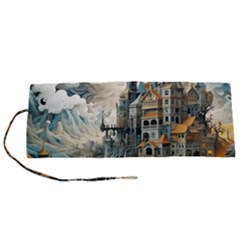 Castle Storm Sea Roll Up Canvas Pencil Holder (s) by pakminggu