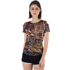 House Mushrooms Back Cut Out Sport T-shirt by pakminggu